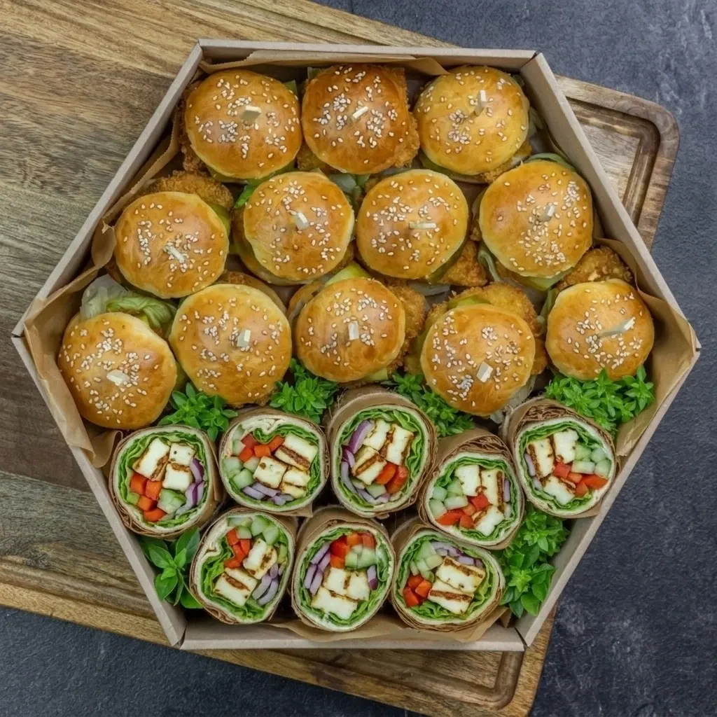 🌱 WEGE Box mini burger i wrap